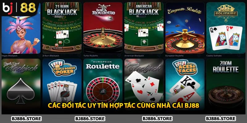 Các đối tác uy tín hợp tác cùng nhà cái BJ88