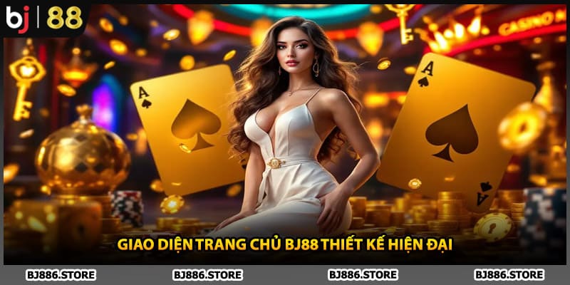 Giao diện trang chủ BJ88 thiết kế hiện đại