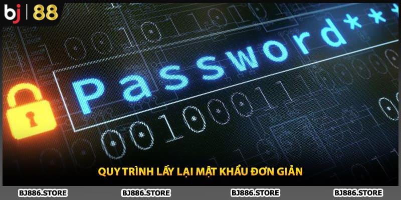 Quy trình lấy lại mật khẩu đơn giản